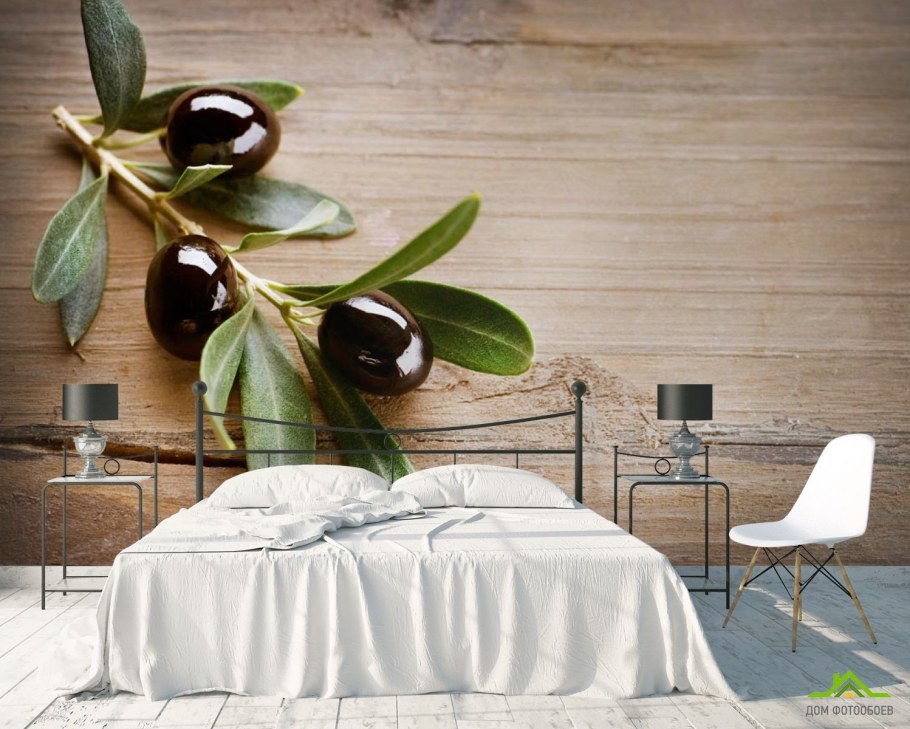 Фотообои с оливками в интерьере