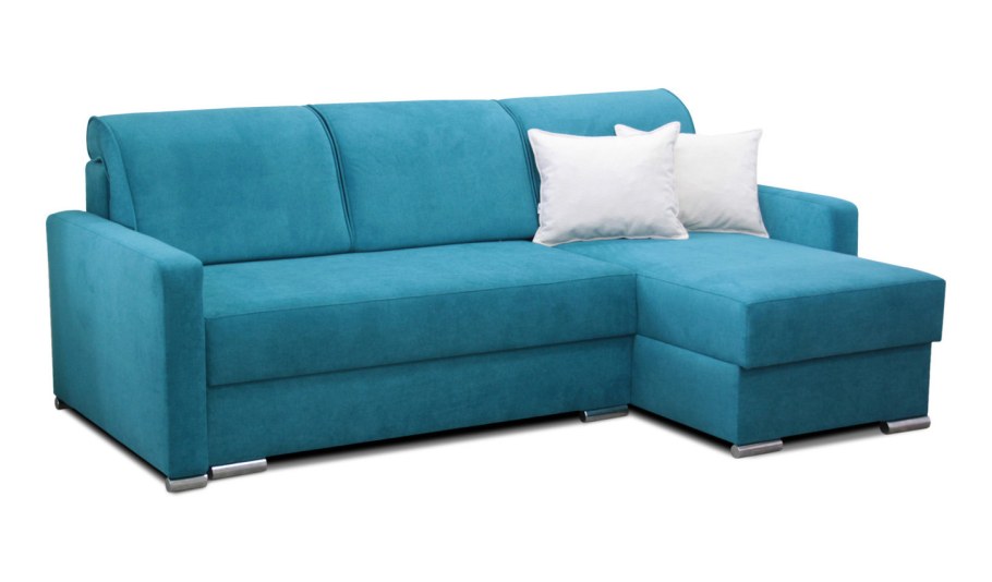 Угловой диван бирюзового цвета