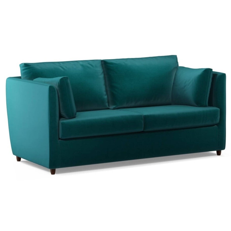 Прямой диван Эллиот бирюзовый