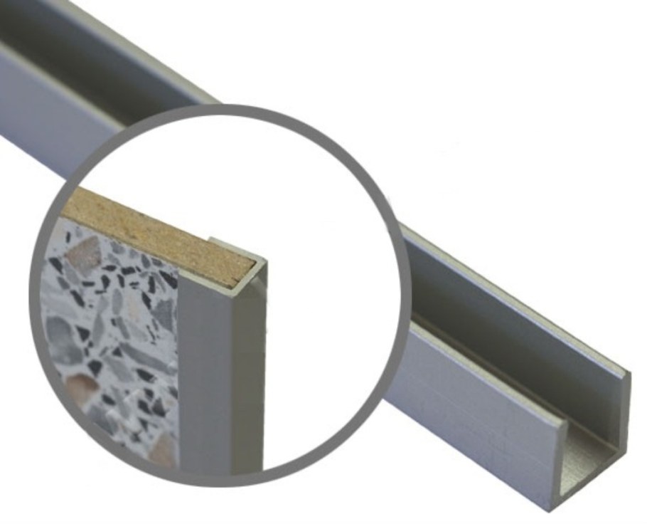 Планка торцевая для фартука 6мм п-образный профиль