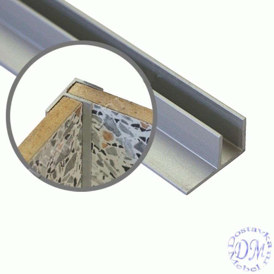 Планка торцевая алюм.для стеновых панелей 6 мм(п) 1040 l=3000