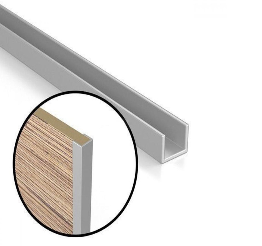Планка торцевая для стеновой панели 6 мм черная
