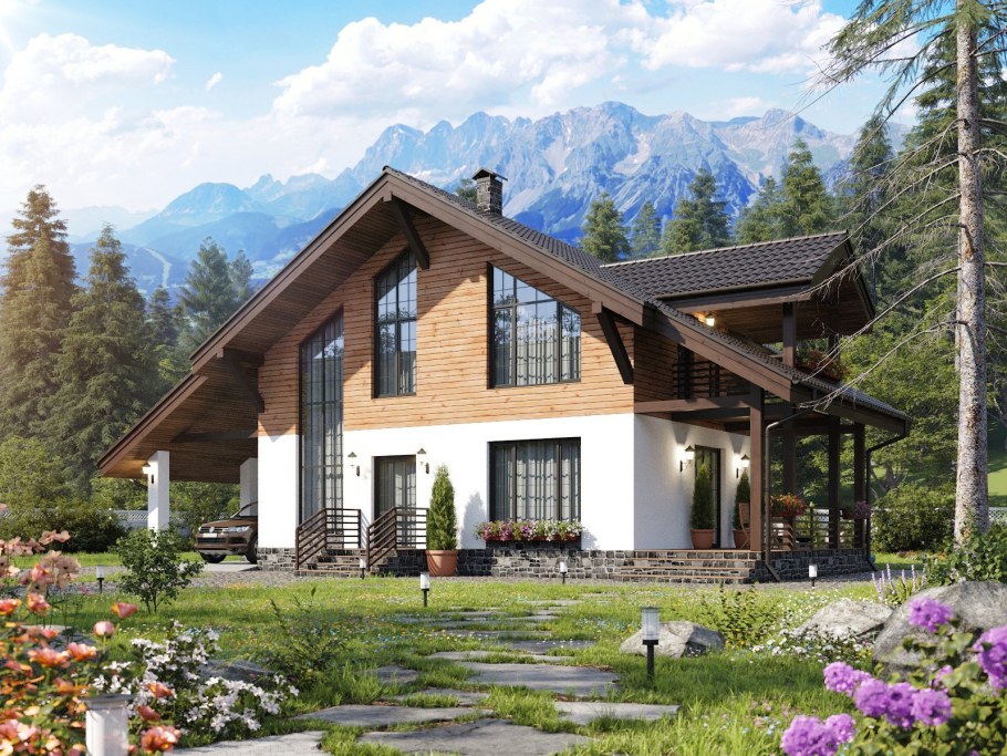 Фахверк в Альпах