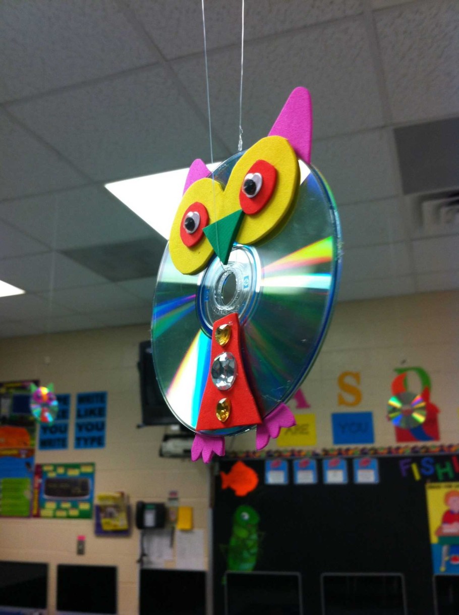 Украшения из компакт дисков