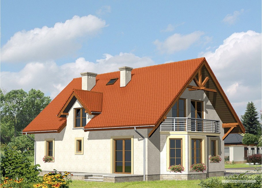 Полувальмовая мансардная крыша