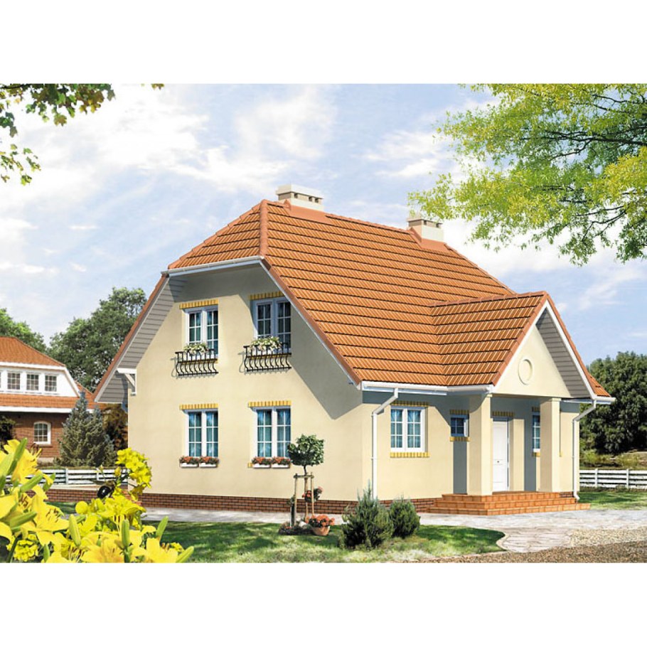 Полувальмовая мансардная крыша