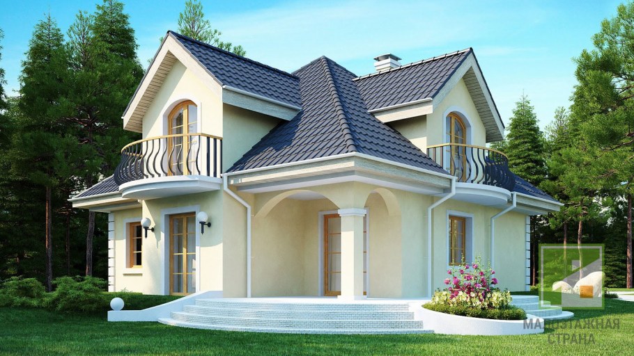 Красивые крыши коттеджей