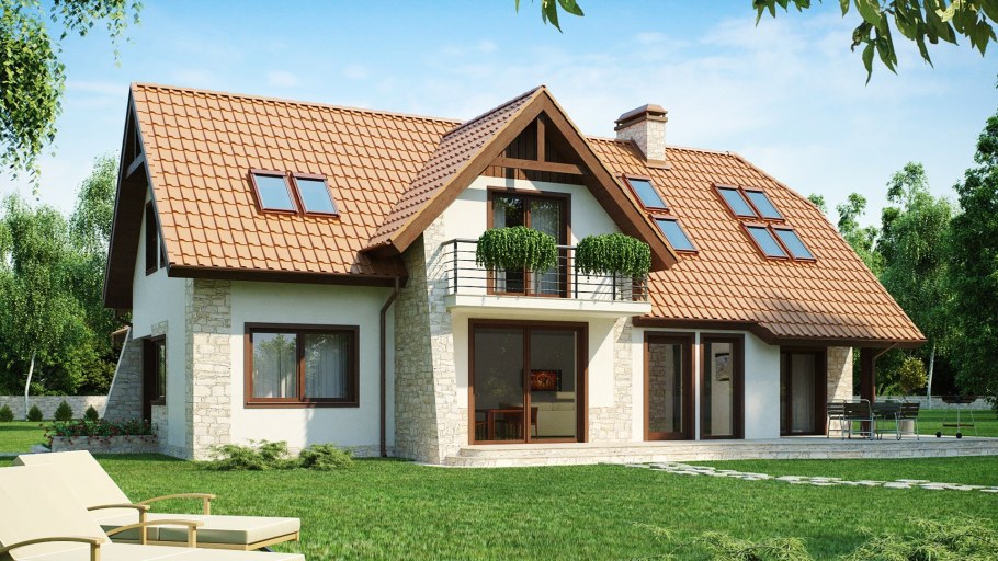 Дом z500 с мансардой