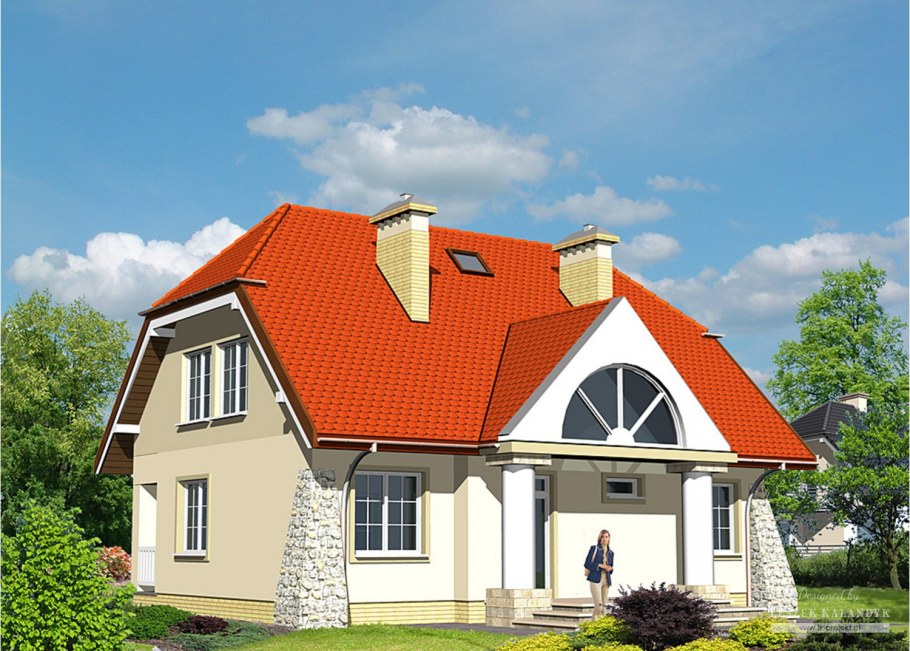 Полувальмовая мансардная кровля