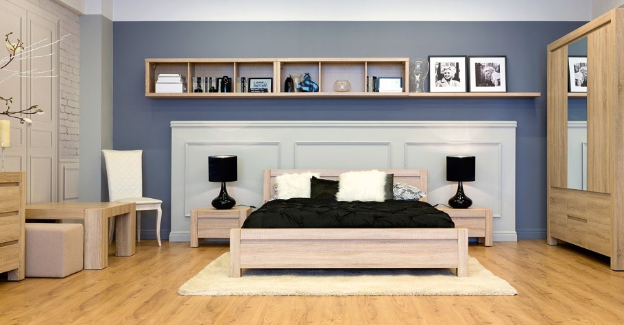 Спальня цвет сонома