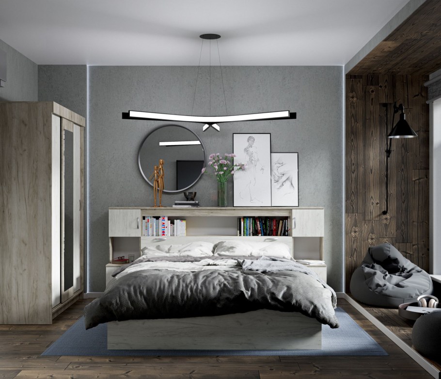 Спальня Бася Стендмебель крафт