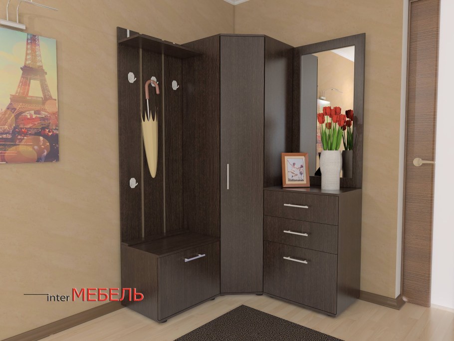 Маленькая угловая прихожая