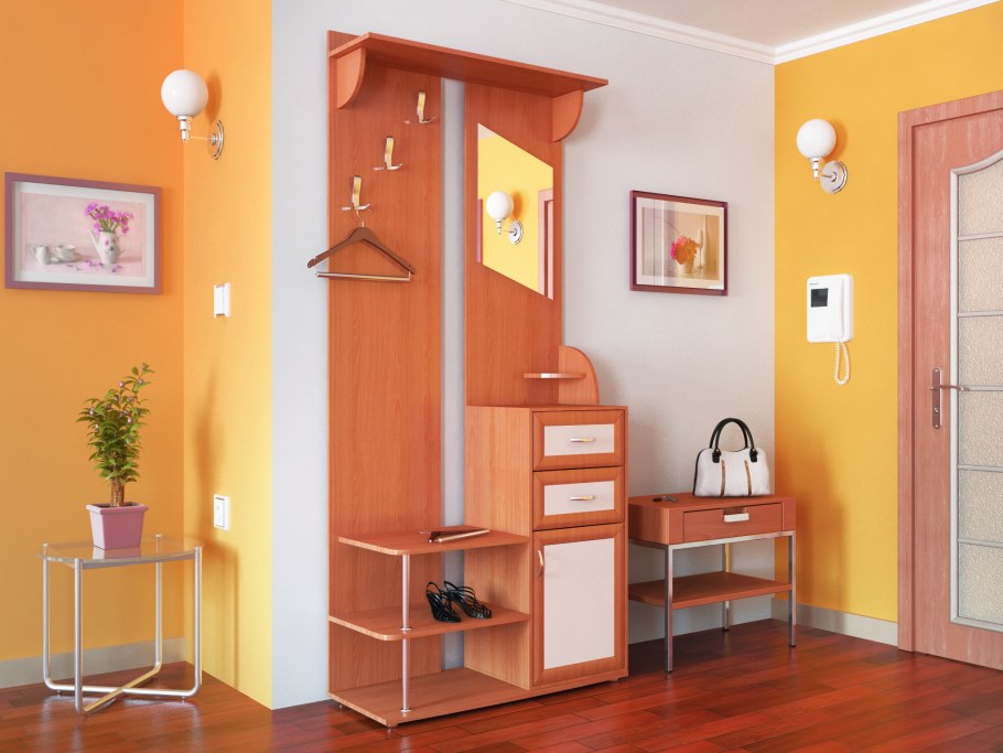 Прихожая в маленький коридор