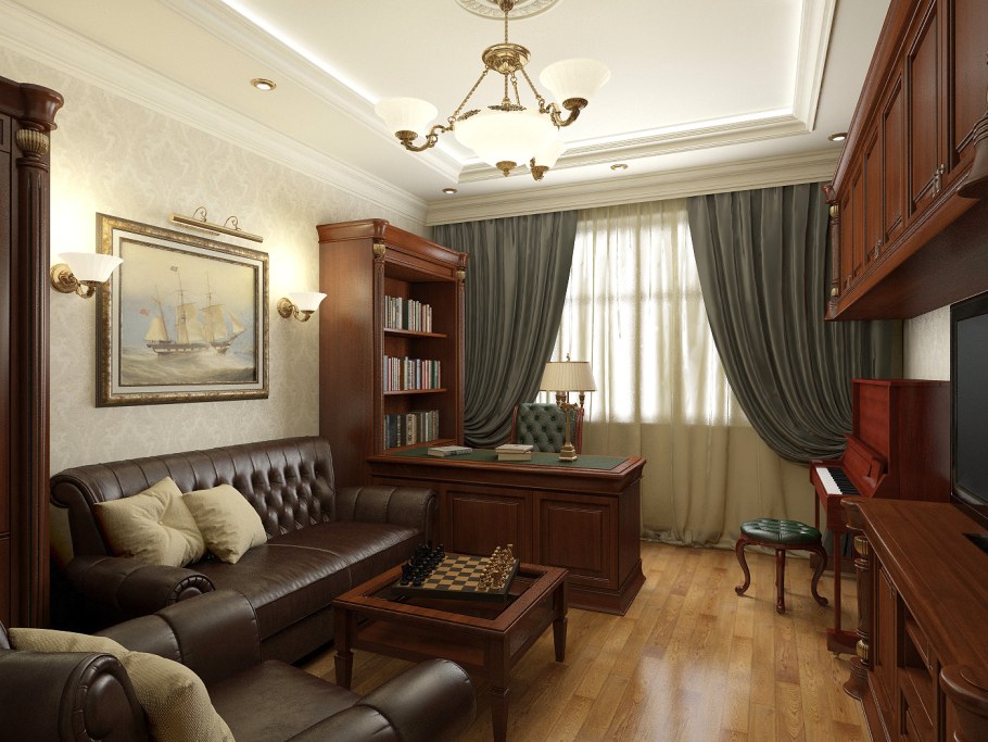 Планировка домашнего кабинета