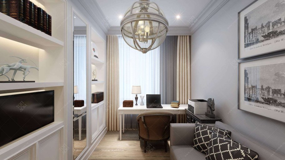 Интерьер кабинета в квартире