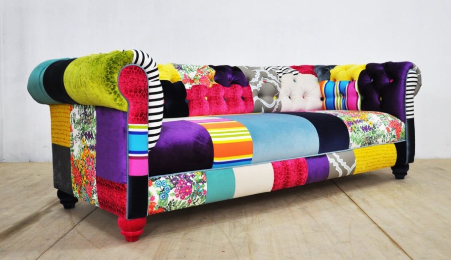 Диваны с разноцветной обивкой