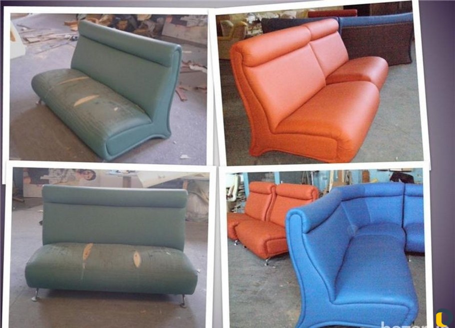 Обивка мебели до после