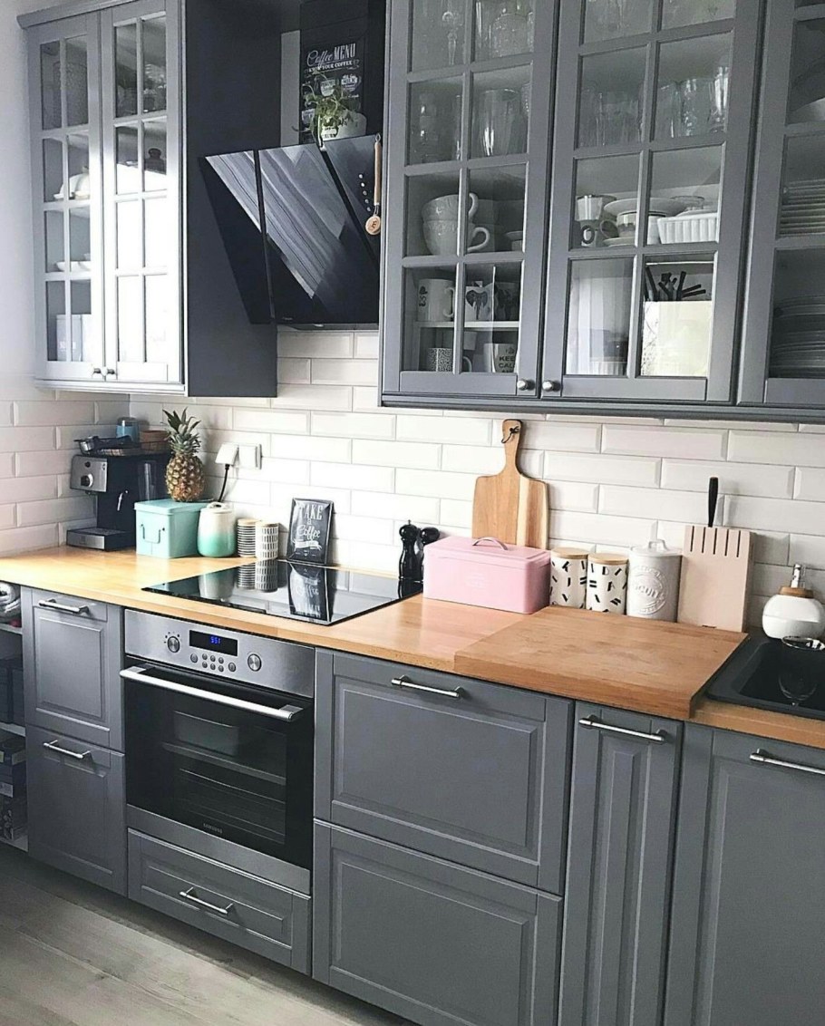 Икеа синяя кухня Будбин