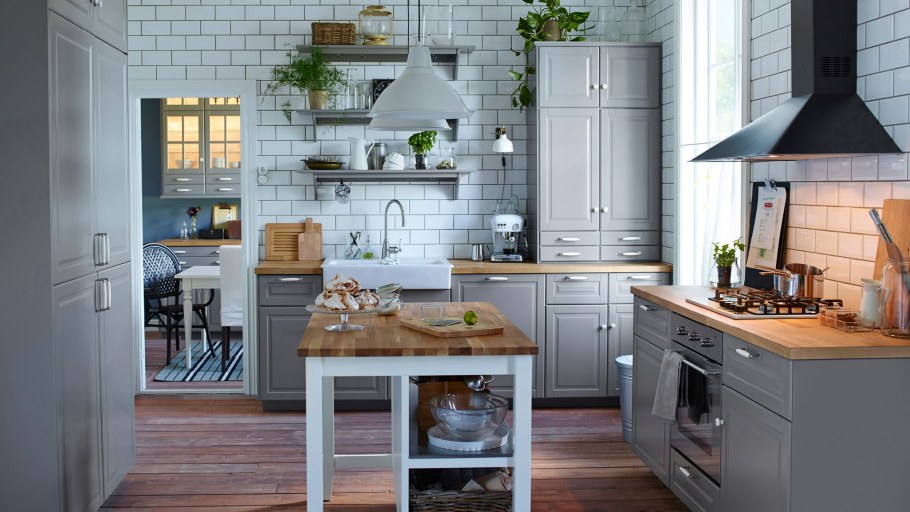 Кухня Будбин икеа в интерьере