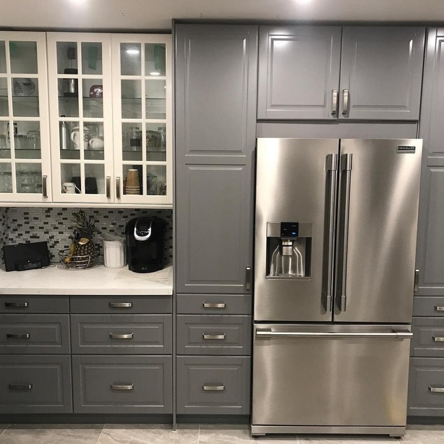 Икеа фасады Будбин серый