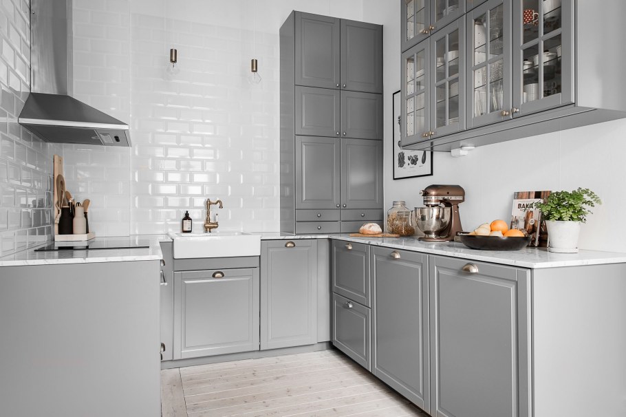 Кухня икеа Будбин белая