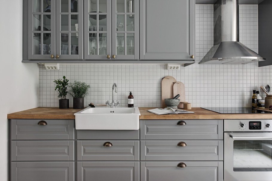 Кухня икеа Будбин белая