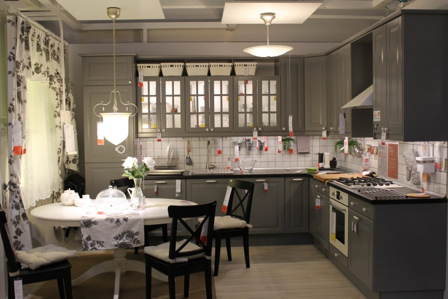 Кухня гостиная икеа Будбин