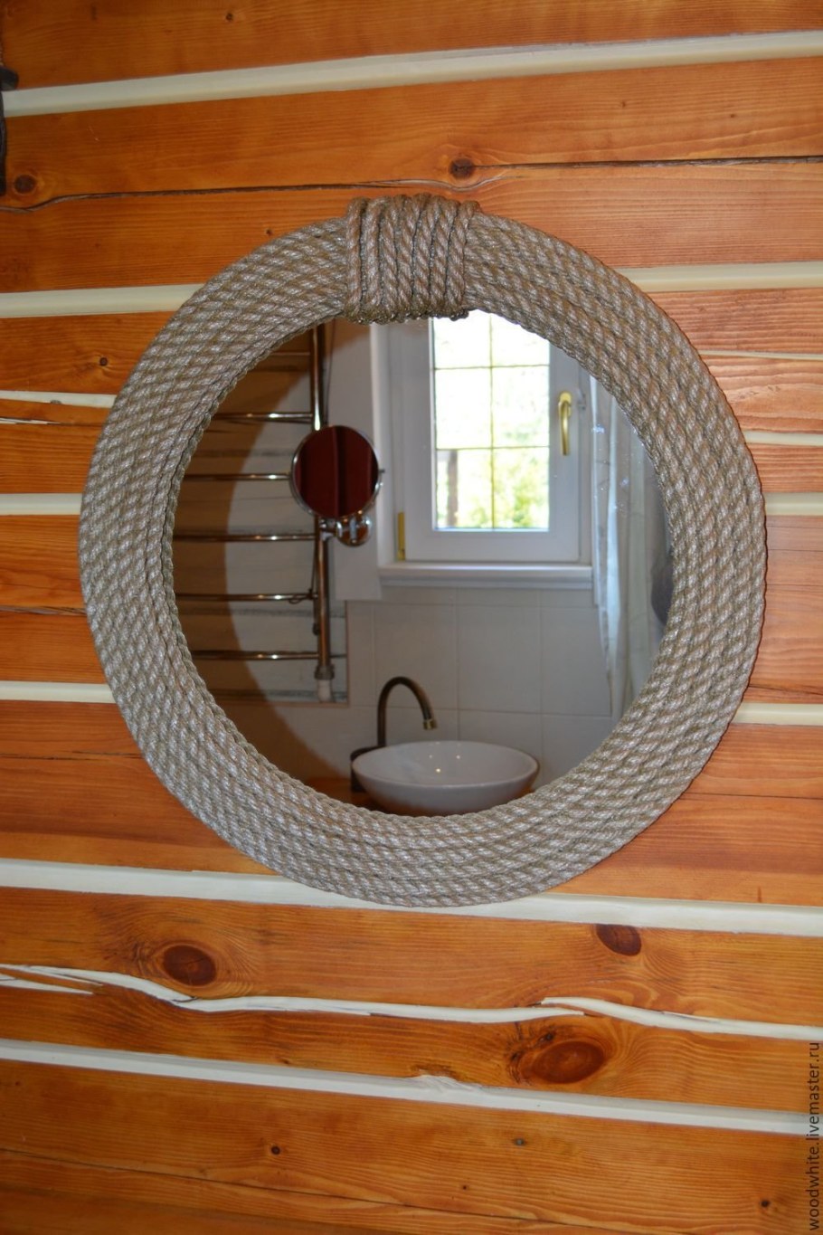 Отделка канатом