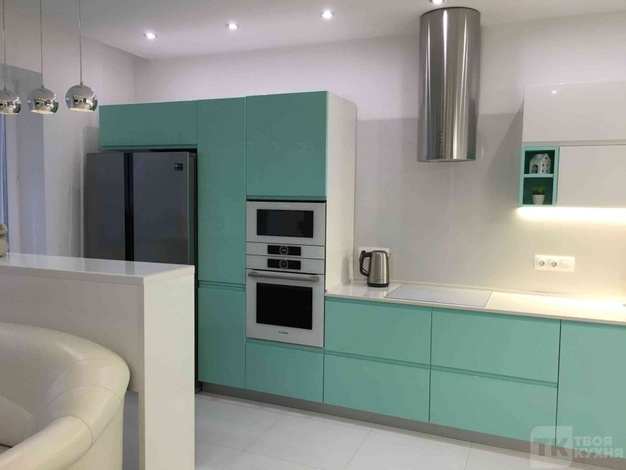 Кухня Аквамарин МДФ эмаль