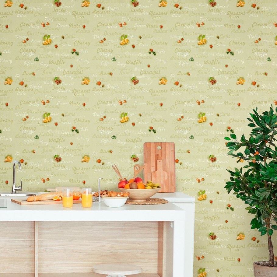 Обои для кухни моющиеся