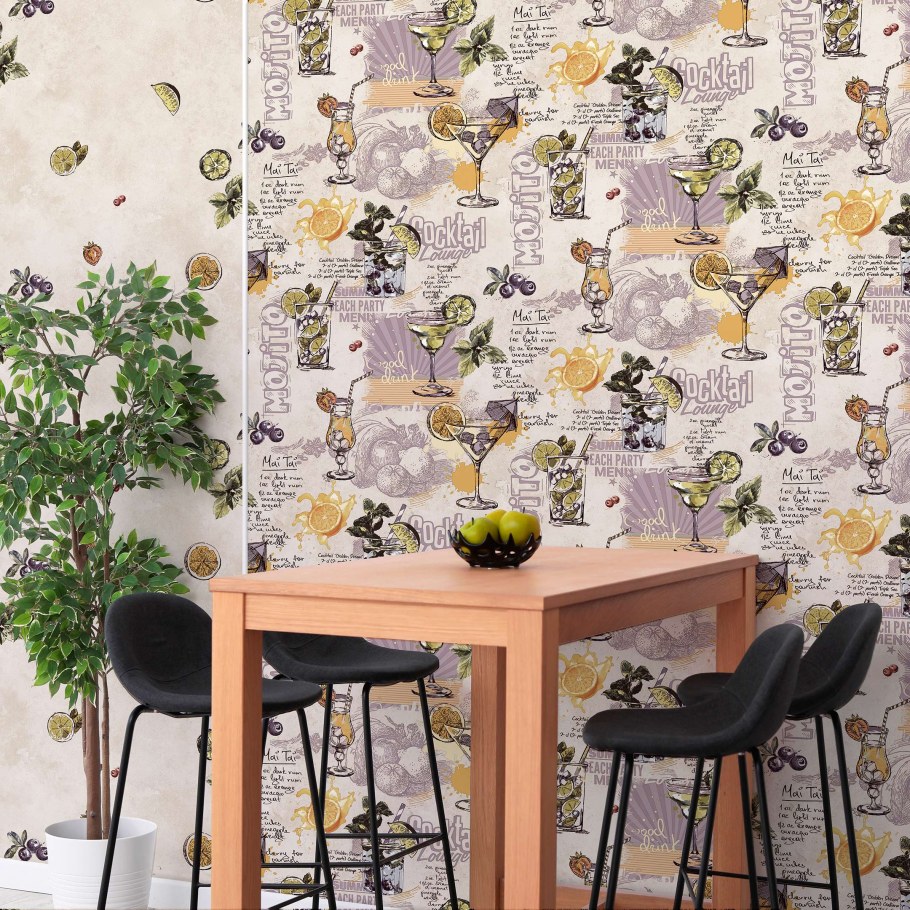 Обои виниловые Элизиум Санрайз 902900 0,53х10 м, бежевый