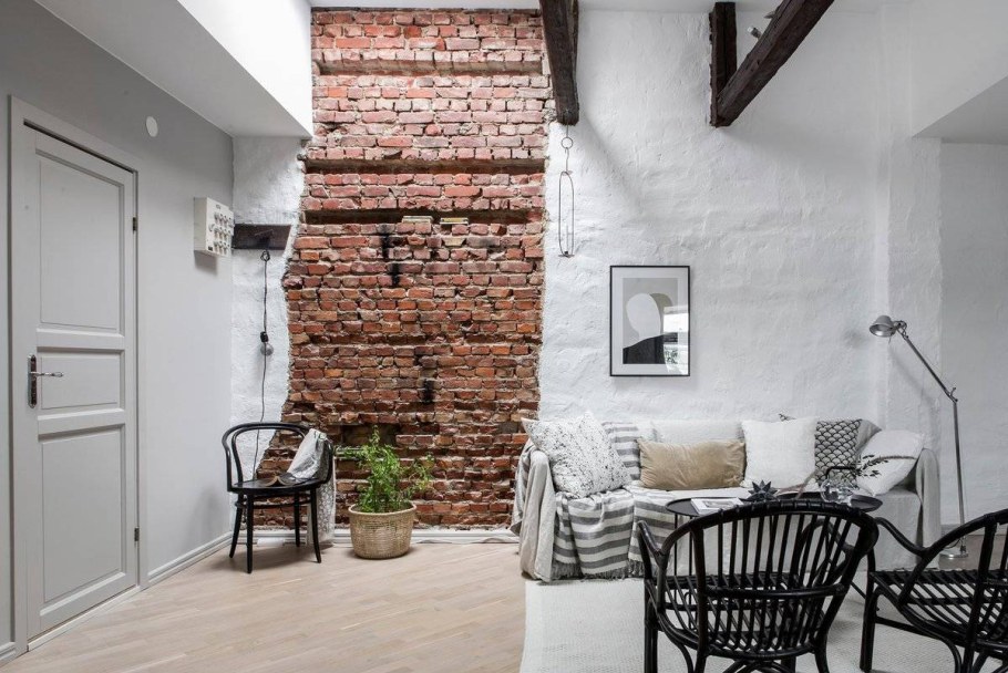 Декоративная штукатурка лофт Скандинавский стиль