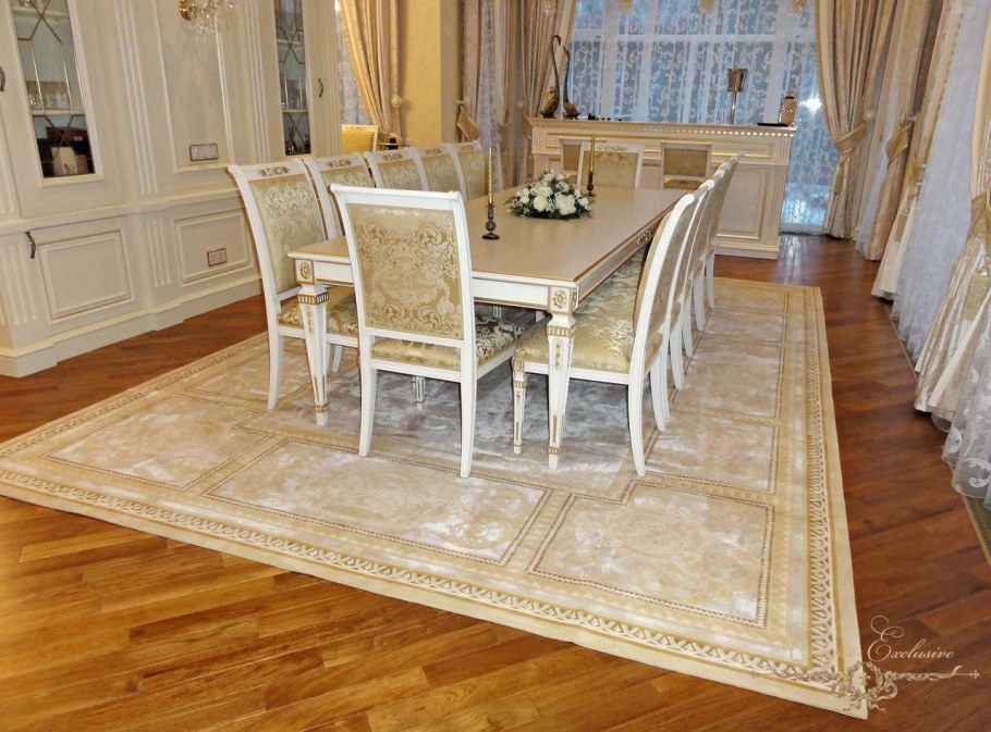 Ковер для гостиной стиле классика