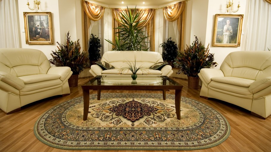 Ковры в интерьере гостиной
