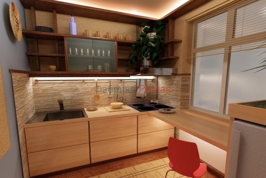 Интерьер небольшой кухни