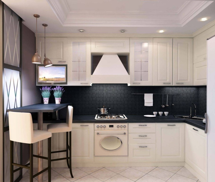 Современная маленькая кухня