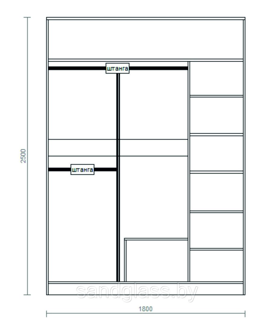 Встроенный шкаф в прихожую наполнение