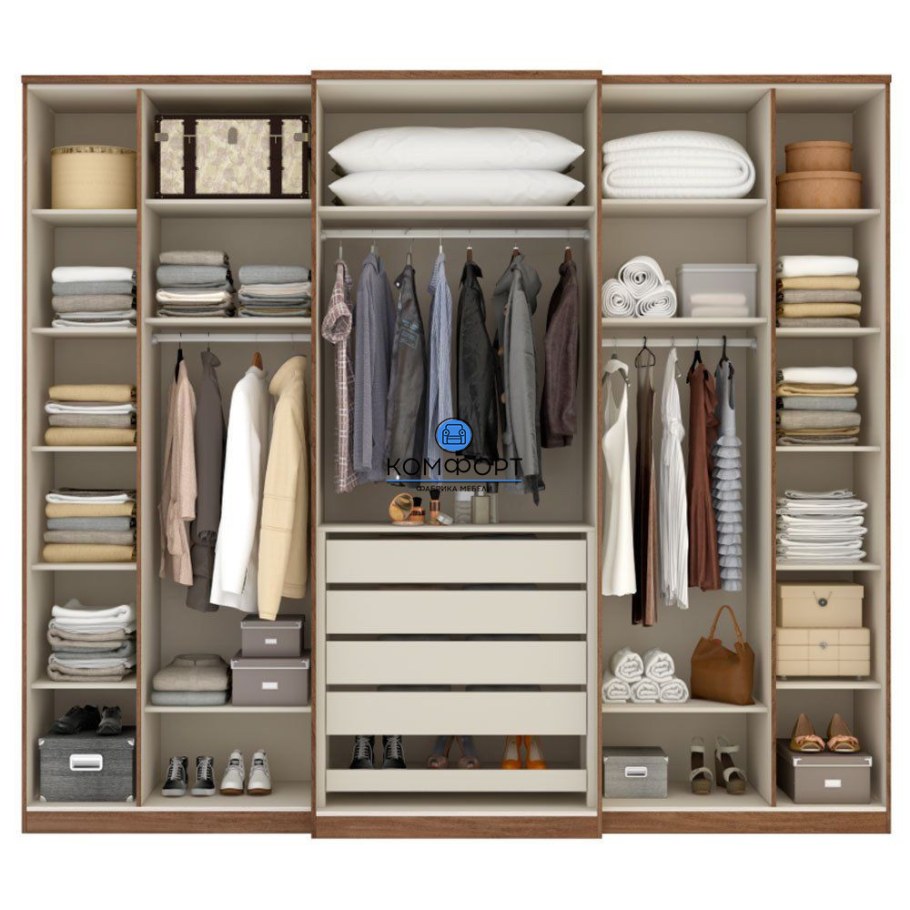 Наполнение шкафа в спальню