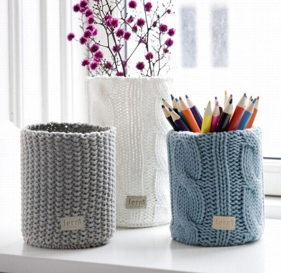 Вязаные интерьерные вещи