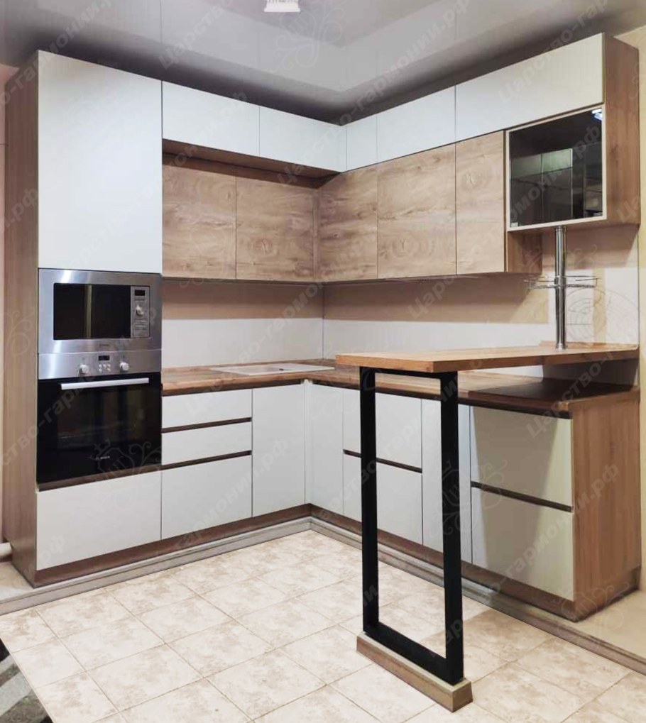 Угловая барная стойка для кухни