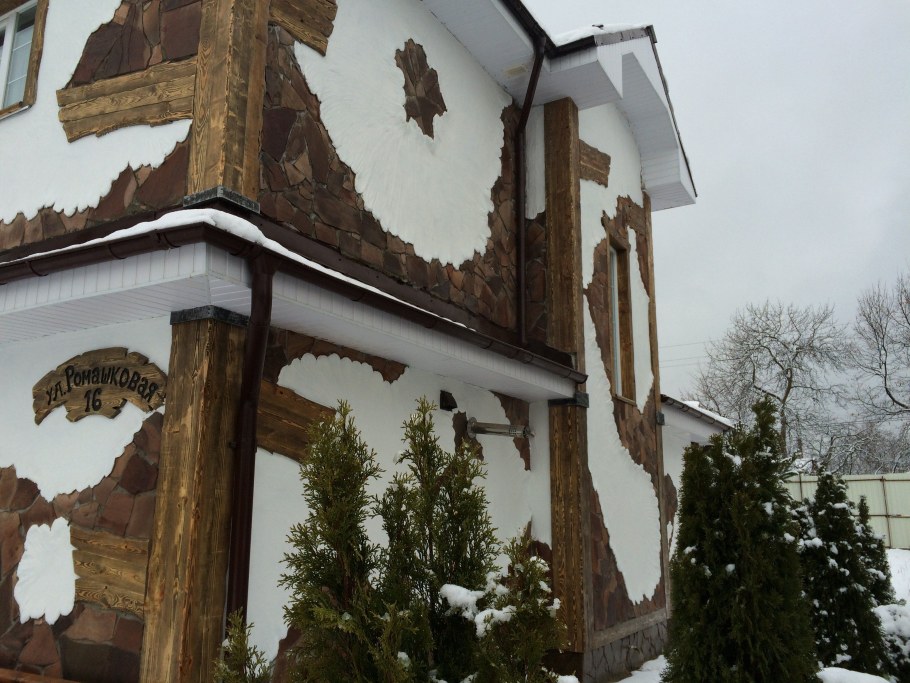 Отделка фасада под старину