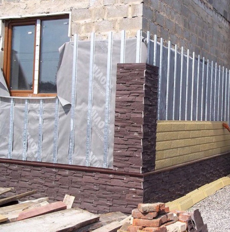 Крепление фасадных панелей