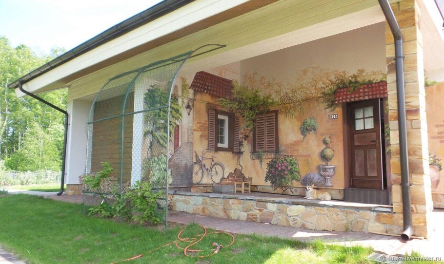 Роспись стен фасадов домов