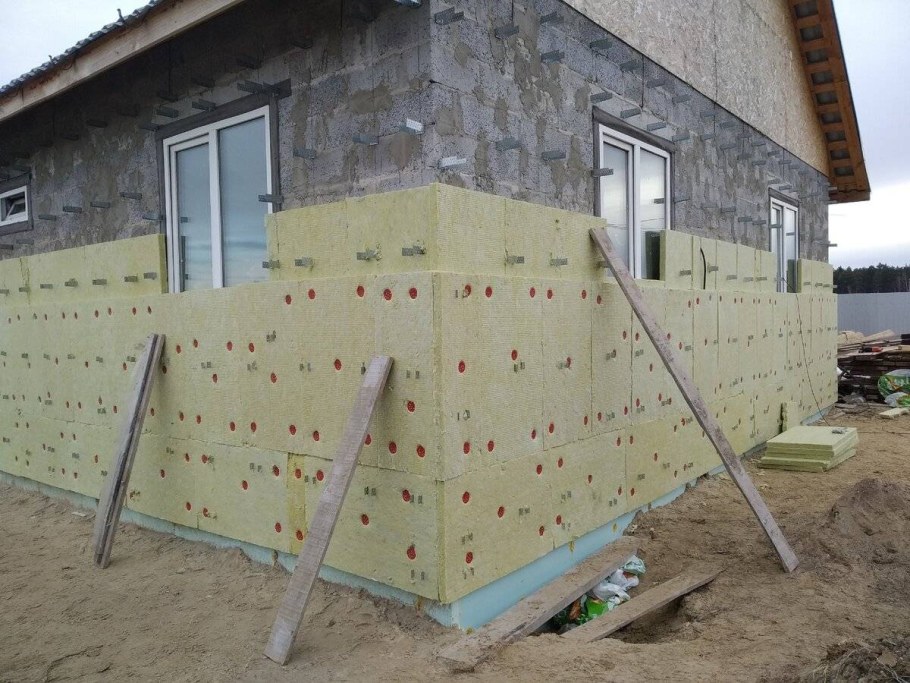 Теплоизоляция фасада дома минеральная вата