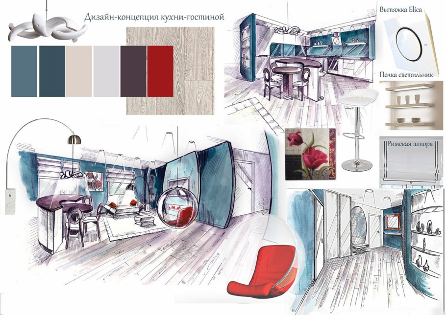 Проекты дизайнеров интерьера