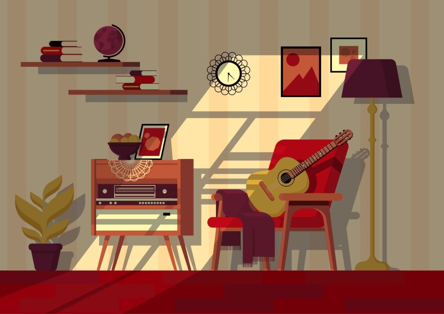 Комната в векторной графике