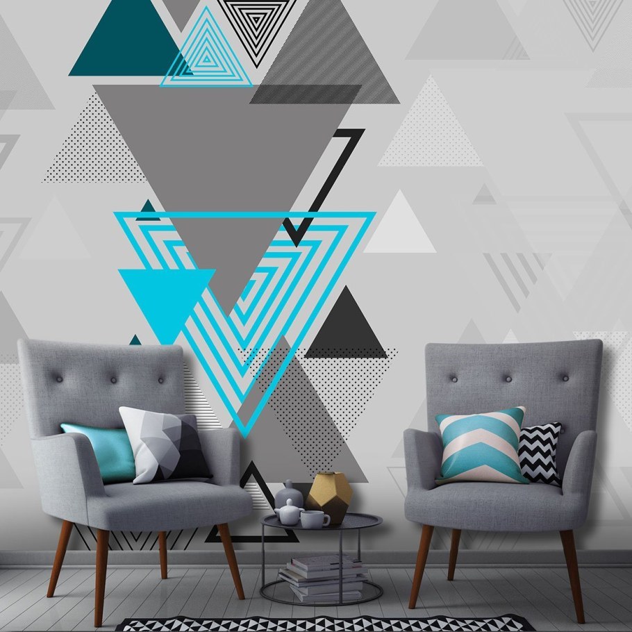 Геометрические фигуры на стене
