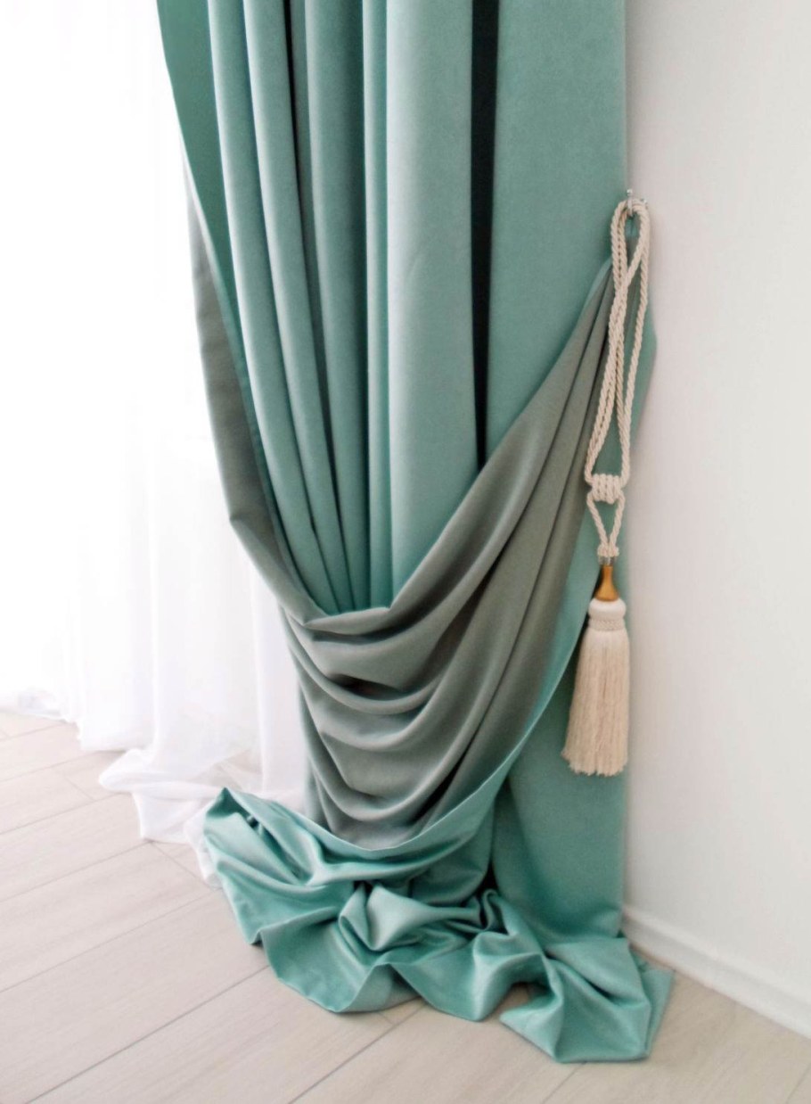 Шторы блэкаут Амалия бирюза