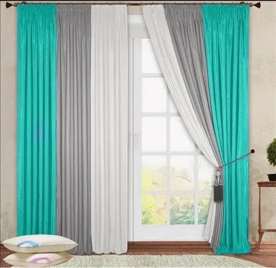 Шторы Верди морская волна