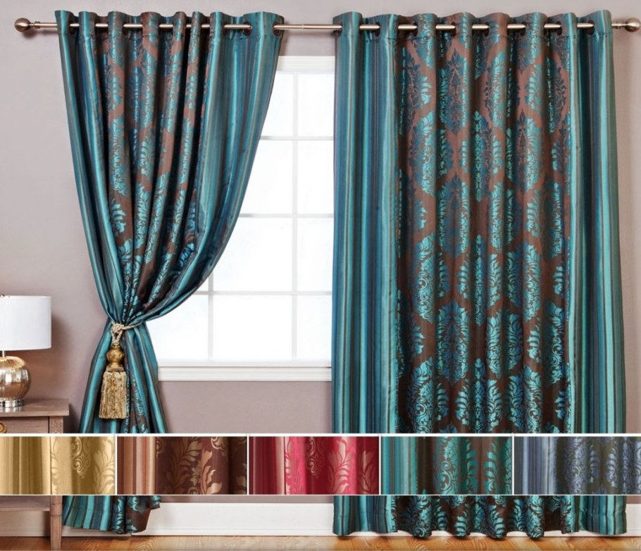Бирюзовые портьеры